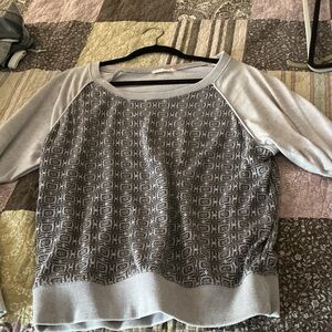Alternative Gray Patterned Sweatshirt